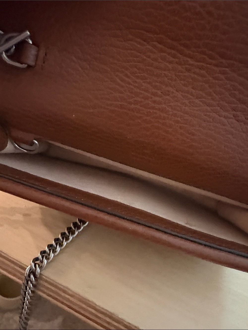Gucci Blue Denim & Brown Leather Dionysus Crossbody Bag with Blue Enamel Detail - Picture 4 of 4